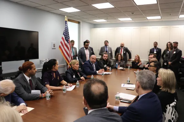 Delta workers meeting with the Labor Caucus