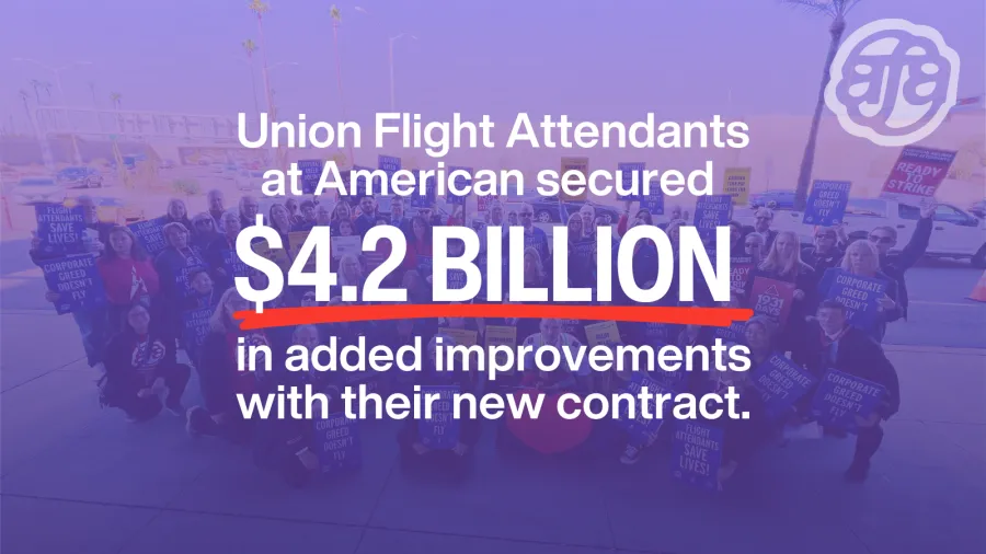 Union Flight Attendants secure $4.2 billion in improvements