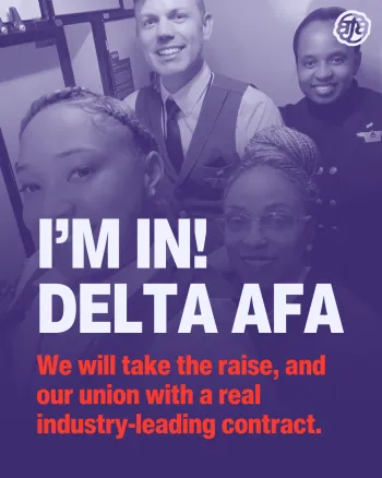 Delta crew saying I'm in